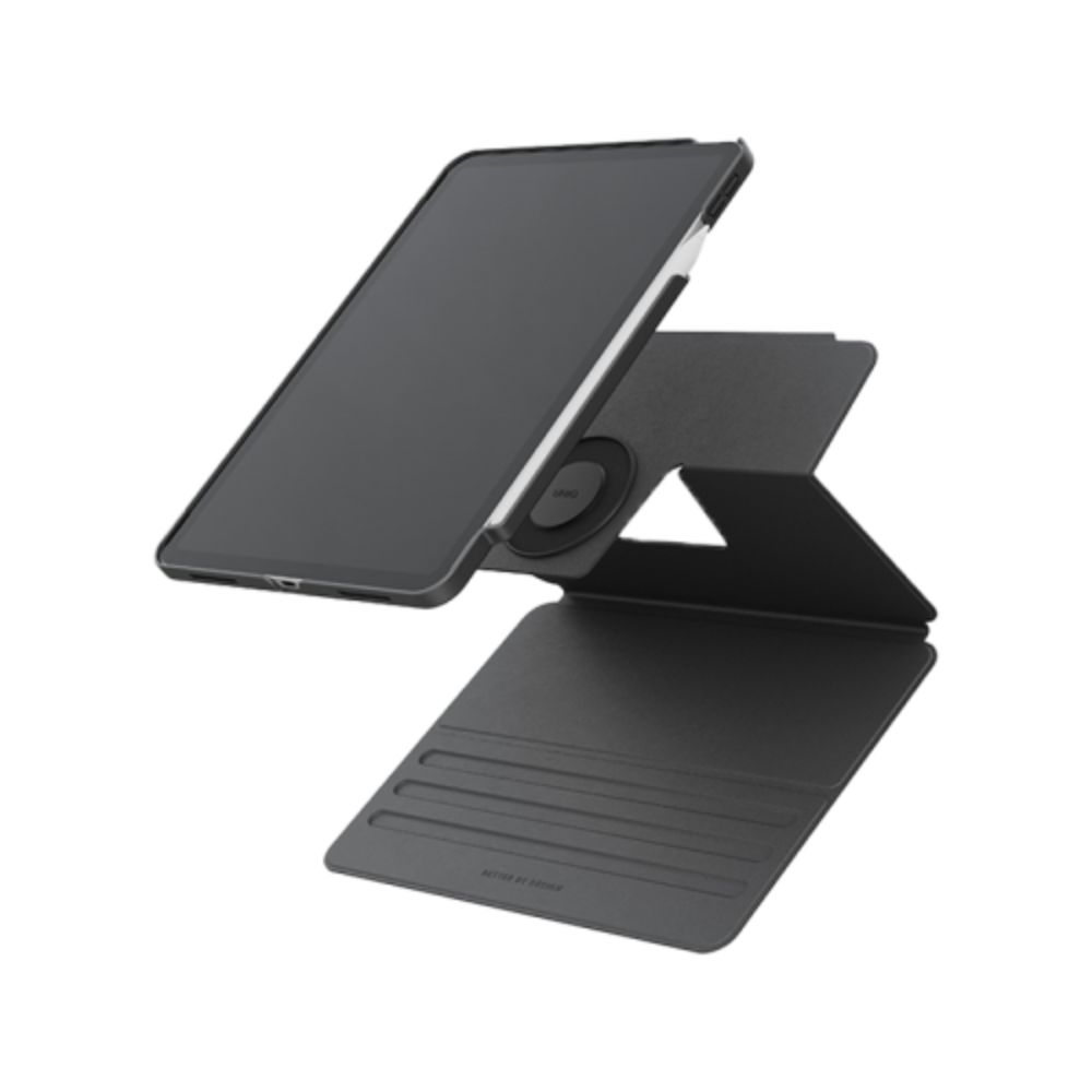 Uniq Rovus Snapmount Magnetic 360 Rotating Detachable Case For Ipad Air 11 (M2-M3) - Flint Grey (Flint Grey)