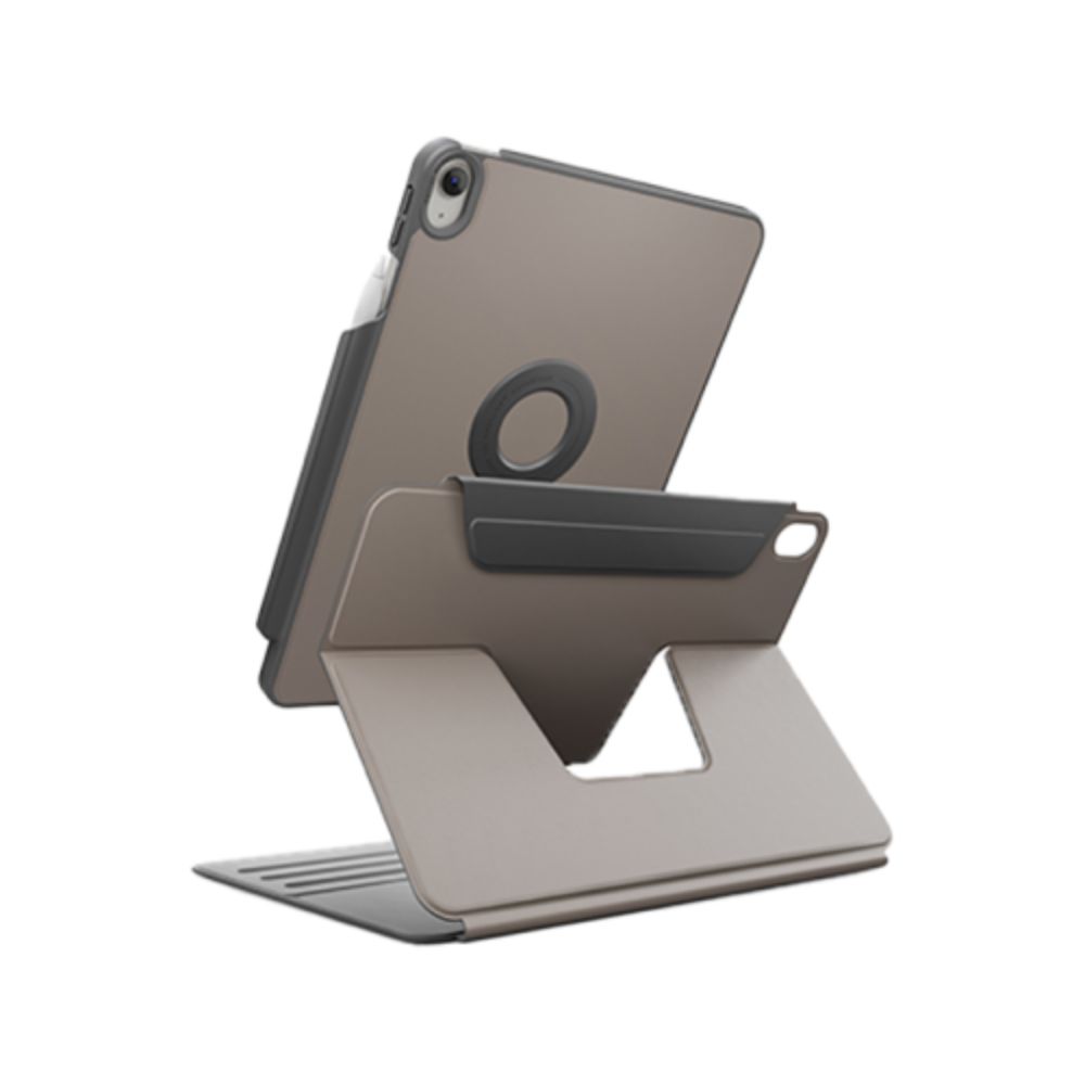 Uniq Rovus Snapmount Magnetic 360 Rotating Detachable Case For Ipad Air 11 (M2-M3) - Flint Grey (Flint Grey)