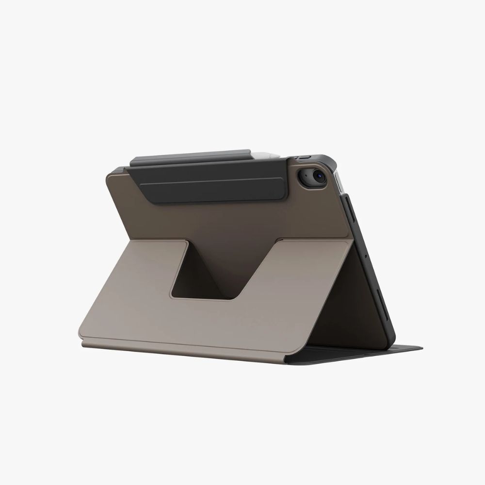 Uniq Rovus Snapmount Magnetic 360 Rotating Detachable Case For Ipad Air 13 (M2-M3) - Flint Grey (Flint Grey)