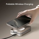 Momax 1-Charge Q.Port Qi2 3-in-1 Magnetic Wireless Charging Stand (Titanium)