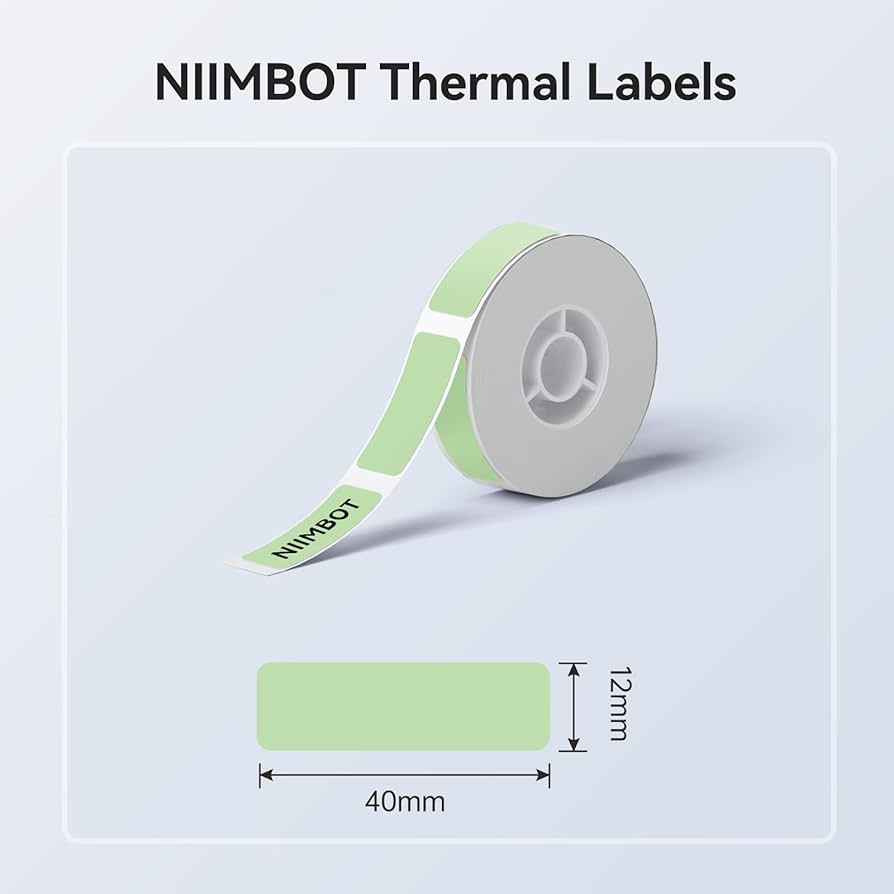 NIIMBOT D11 Extra Thermal Labels 12*40 mm (Green)