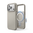 Elago Magnetic Leather Case for iPhone 17 Pro (Light Grey)
