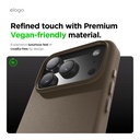 Elago Magnetic Leather Case for iPhone 17 Pro Max (Taupe)