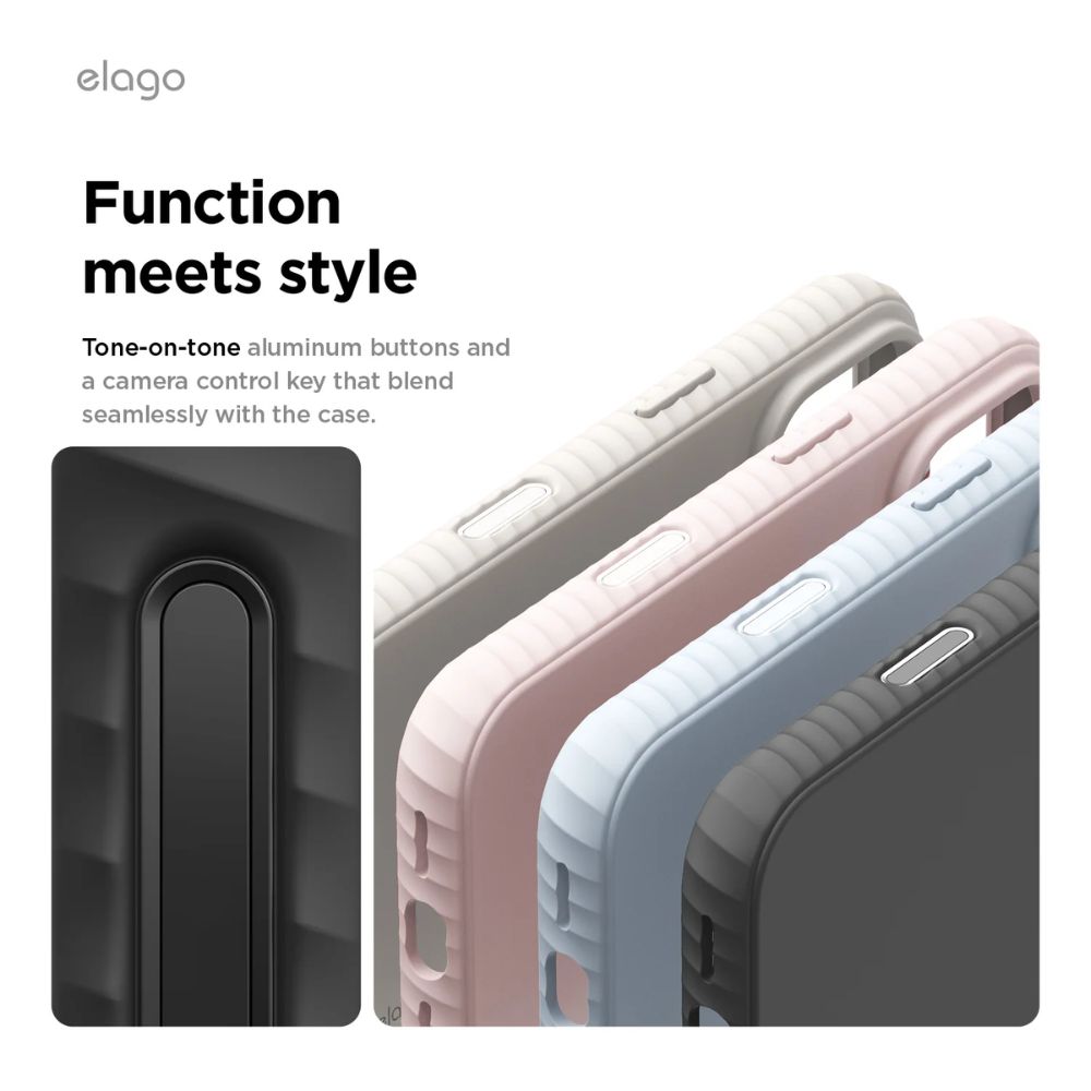 Elago Magnetic Silicone Case for iPhone 17 Pro Max (Stone)
