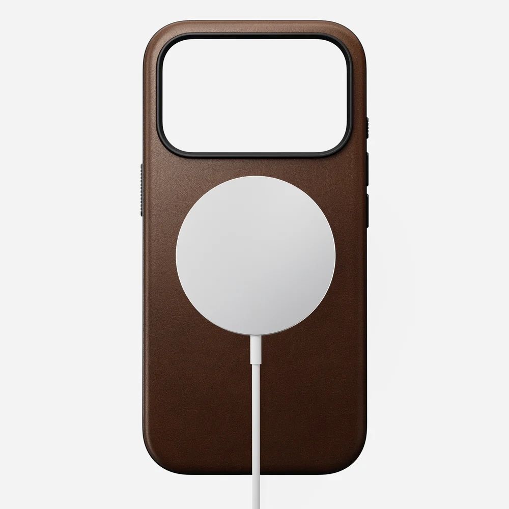 Nomad Modern Leather Case for iPhone 17 Pro (Brown)