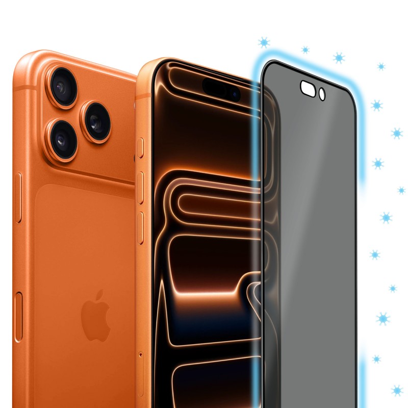 Torrii Anti-bacterial BodyGlass for iPhone 17 Pro (Privacy)