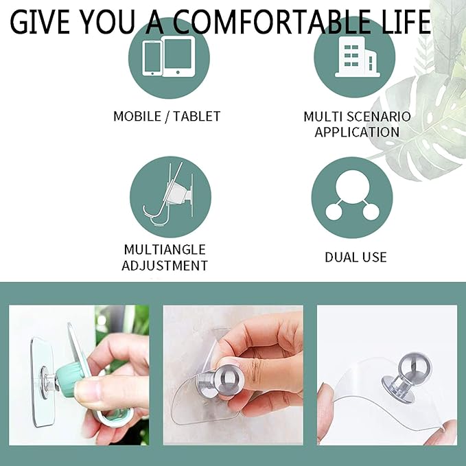 Aukvite B10 Wall Phone Holder (Silver)