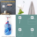 Aukvite B10 Wall Phone Holder (Silver)