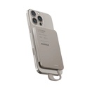 Momax 1-Power F.Pass+ 5000mAh Battery Pack with Built-in Cable and Magnetic attachment (Titanium)