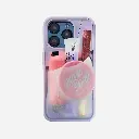 Ninja Labs Flex Pouch for iPhone 14 Pro Max Case (Lavender/Clear)