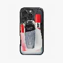 Ninja Labs Flex Pouch for iPhone 15 Pro Max Case (Black/Clear)