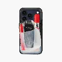 Ninja Labs Flex Pouch for iPhone 16 Pro Max Case (Black/Clear)