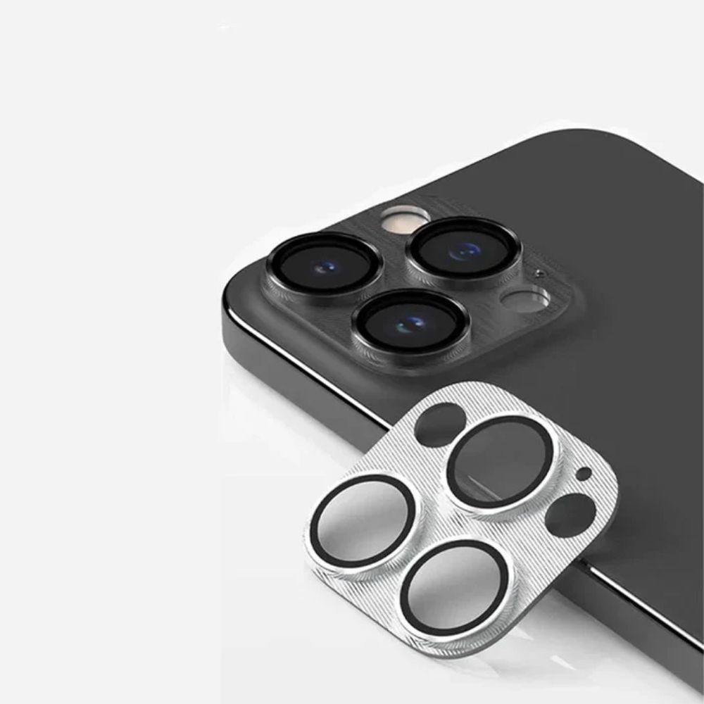 Araree C-Sub Core MB Camera Lense Protector With Metal Base For IPhone 15 Pro / 15 Pro Max (Silver)