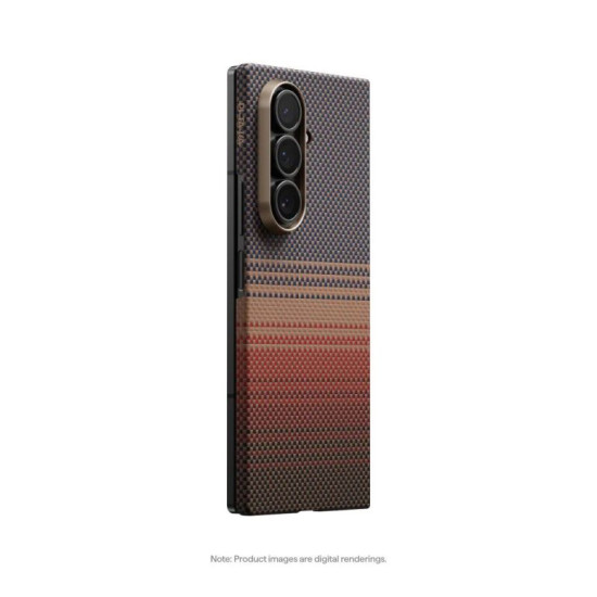 Pitaka Ultra-Slim Case for Galaxy Z Fold7 Sunset (Rear cover)