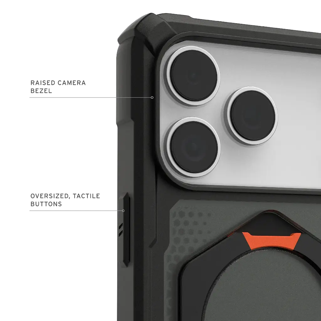 UAG Plasma XTE Magsafe Case for iPhone 17 Pro Max (Black/Pop Orange)