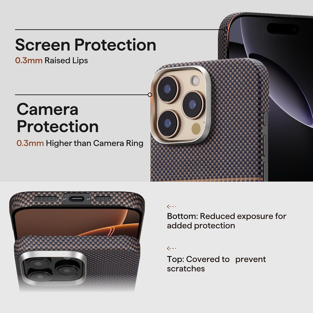 Pitaka Woven Slim Case iPhone 16 pro max SunSet