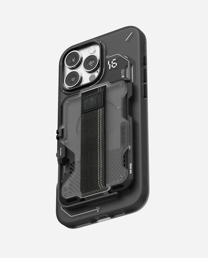 AULUMU G03 Multi-Tool Magnetic Metal Wallet Frosted Cover (Black)