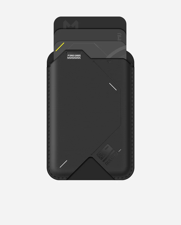 AULUMU G02 Magnetic Flip Wallet & Stand (Black)