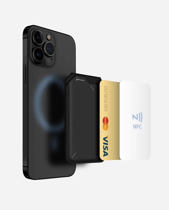 AULUMU G02 Magnetic Flip Wallet & Stand (Black)