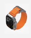 AULUMU A11 Mag Buckle Slim Band for Apple Watch Series (Luminous Orange)
