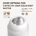 iCafilas 2-in-1 Portable Espresso Maker with Heating (White)