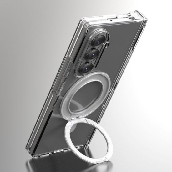 Araree Nukin 360 Magsafe Stand Case With Hinge Protection for Samsung Galaxy Z Fold 7 (Clear)