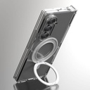Araree Nukin 360 Magsafe Stand Case With Hinge Protection for Samsung Galaxy Z Fold 7 (Clear)