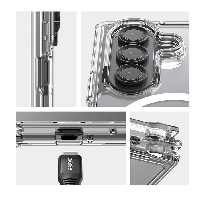 Araree Duple Magsafe Case for Samsung Galaxy Z Fold 7 (Clear)