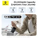 Baseus EnerFill FC31 Qpow3 Digital Display Power Bank with 2 Built-in USB-C Cables 20000mAh 45W (Cosmic Black)