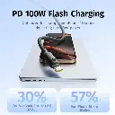 Baseus Foamed Silicone Fast Charging Data Cable USB-C to USB-C 100W 1m (Comic Black)