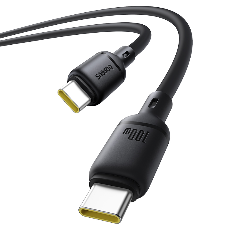 Baseus Silky Fast Charging Cable USB-C to USB-C 100W 1m (Cluster Black)