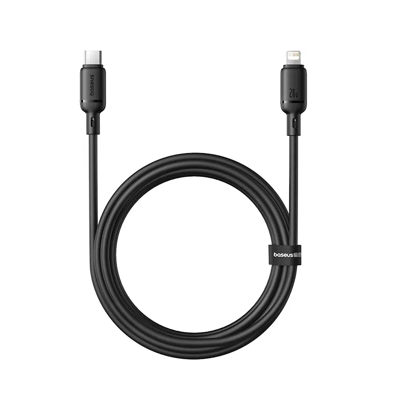 Baseus Silky Series Fast Charging Cable USB-C to iP 20W 2m (Cluster Black)