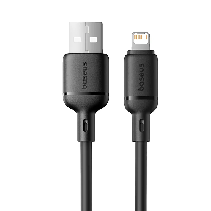 Baseus Silky Fast Charging Cable USB-A to iP 1m (Cluster Black)