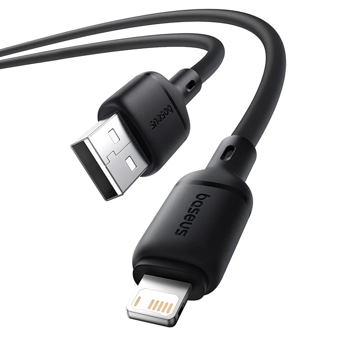 Baseus Silky Fast Charging Cable USB-A to iP 1m (Cluster Black)