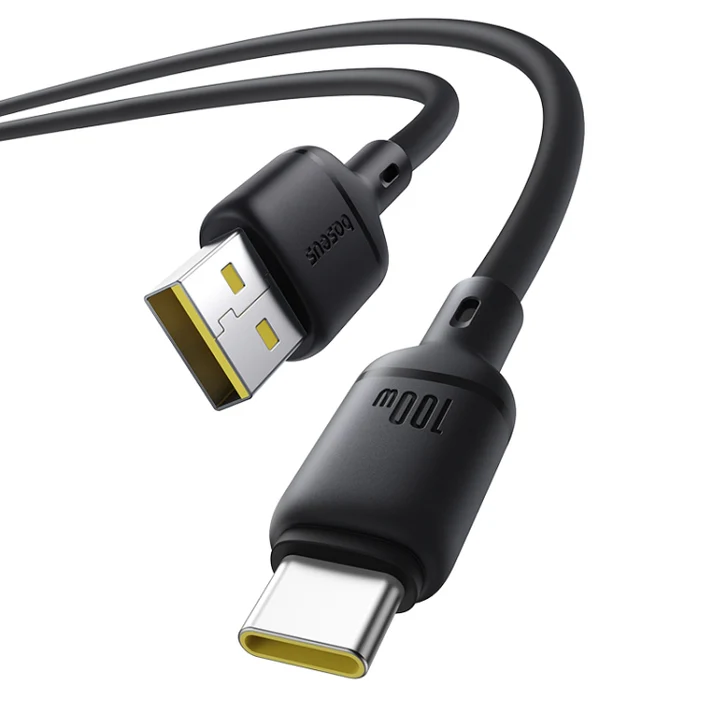 Baseus Silky Fast Charging Cable USB-A to USB-C 1m (Cluster Black)