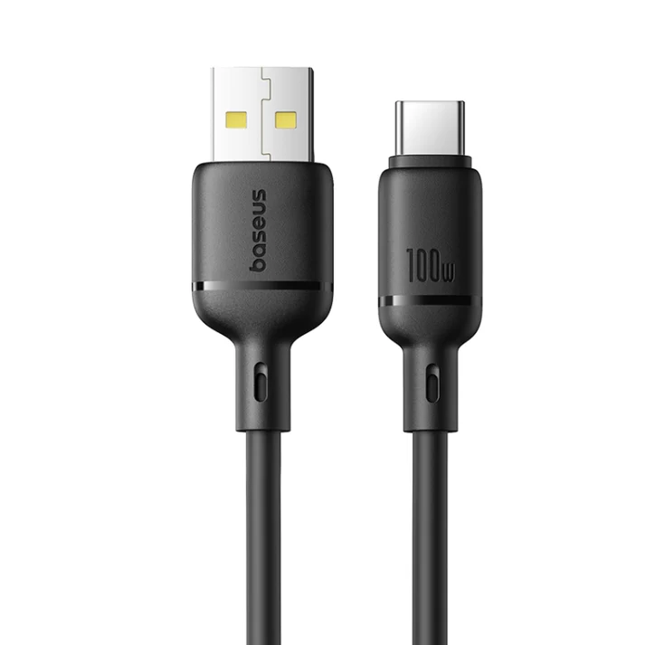 Baseus Silky Fast Charging Cable USB-A to USB-C 1m (Cluster Black)