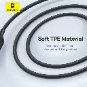 Baseus Silky One-for-Three Fast Charging Cable USB-C to M+L+C 100W 1.5m (Cosmic Black)