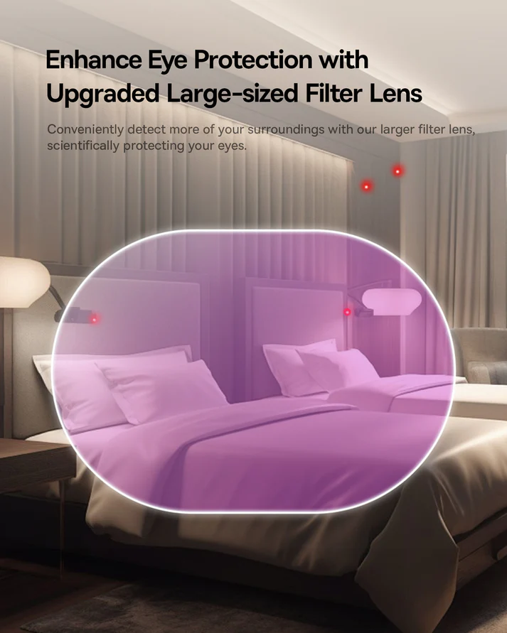 Baseus Heyo Series II Camera Detector Cluster Black (With Simple charging cable USB-A to Type-C Black)