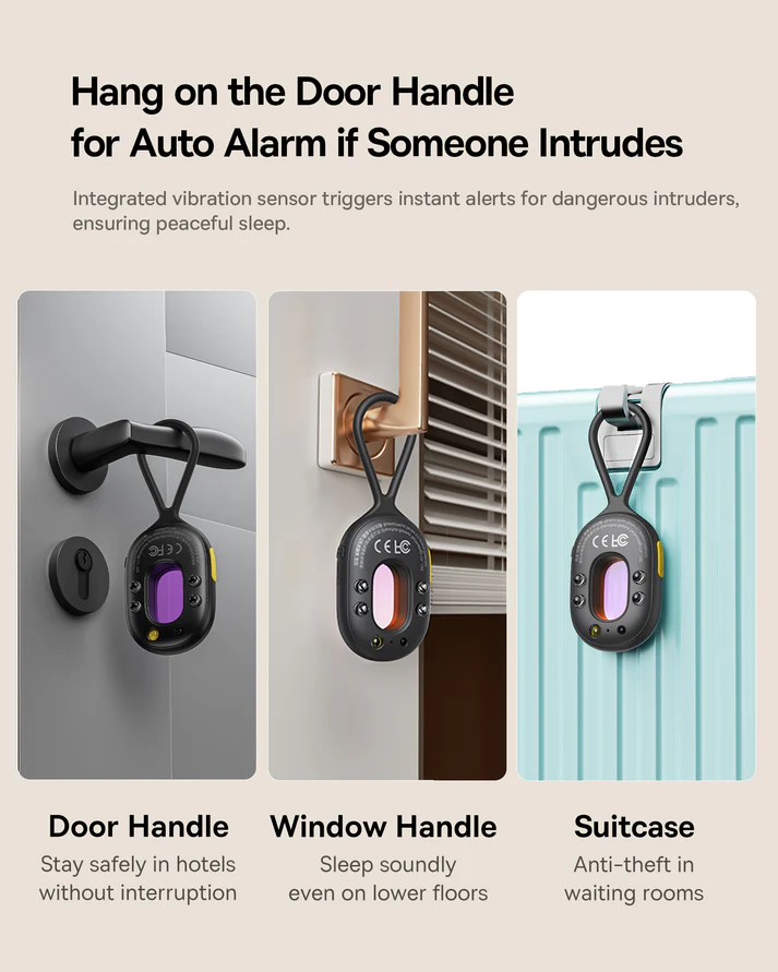 Baseus Heyo Series II Camera Detector Cluster Black (With Simple charging cable USB-A to Type-C Black)