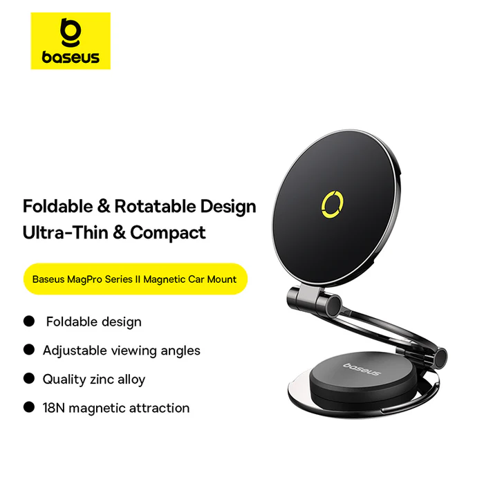 Baseus MagPro Series II Magnetic Car Mount Stick-on Version (Cosmic Black)