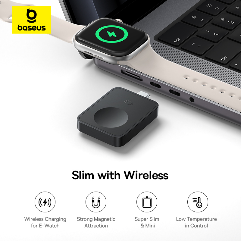 Baseus MagPro Magnetic Wireless Charger for E-Watch 2.5W (Cosmic Black)