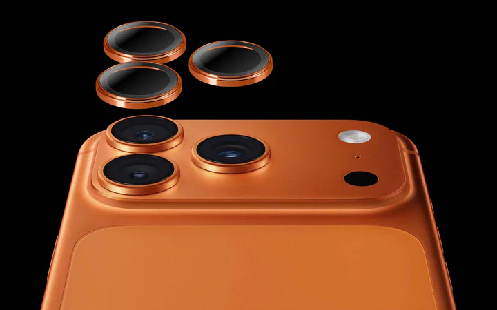 Torrii BODYGLASS Camera Ring for iPhone 17 Pro / 17 Pro Max (Cosmic Orange)