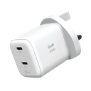 Momax 1-CHARGE 45W 2-Port GaN Charger (White)
