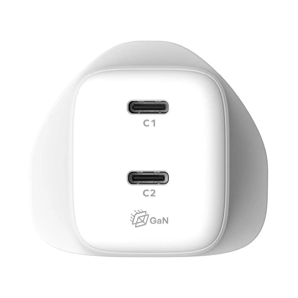 Momax 1-CHARGE 45W 2-Port GaN Charger (White)