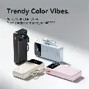 Vention Power Bank 20000mAh with Built-in USB-C and Lightning Cables (White)