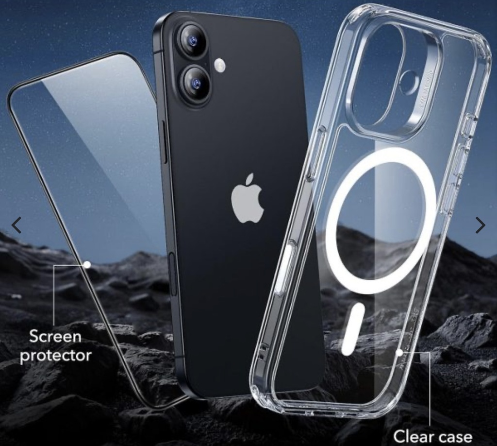 ESR Halolock Classic Hybrid for iPhone 17 + Screen Protector Set