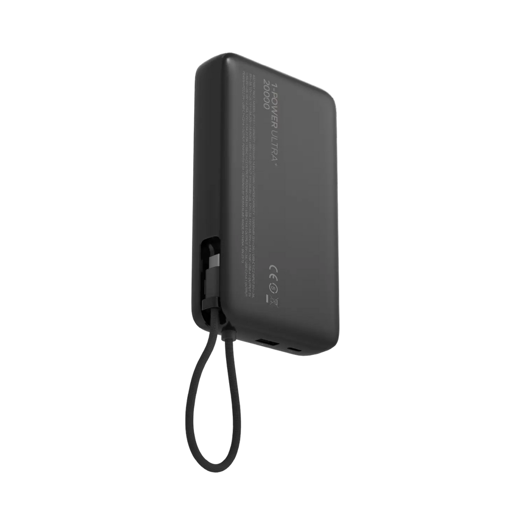 Momax 1-Power Ultra+ 20000mAh External Battery Pack with Built-in Cable