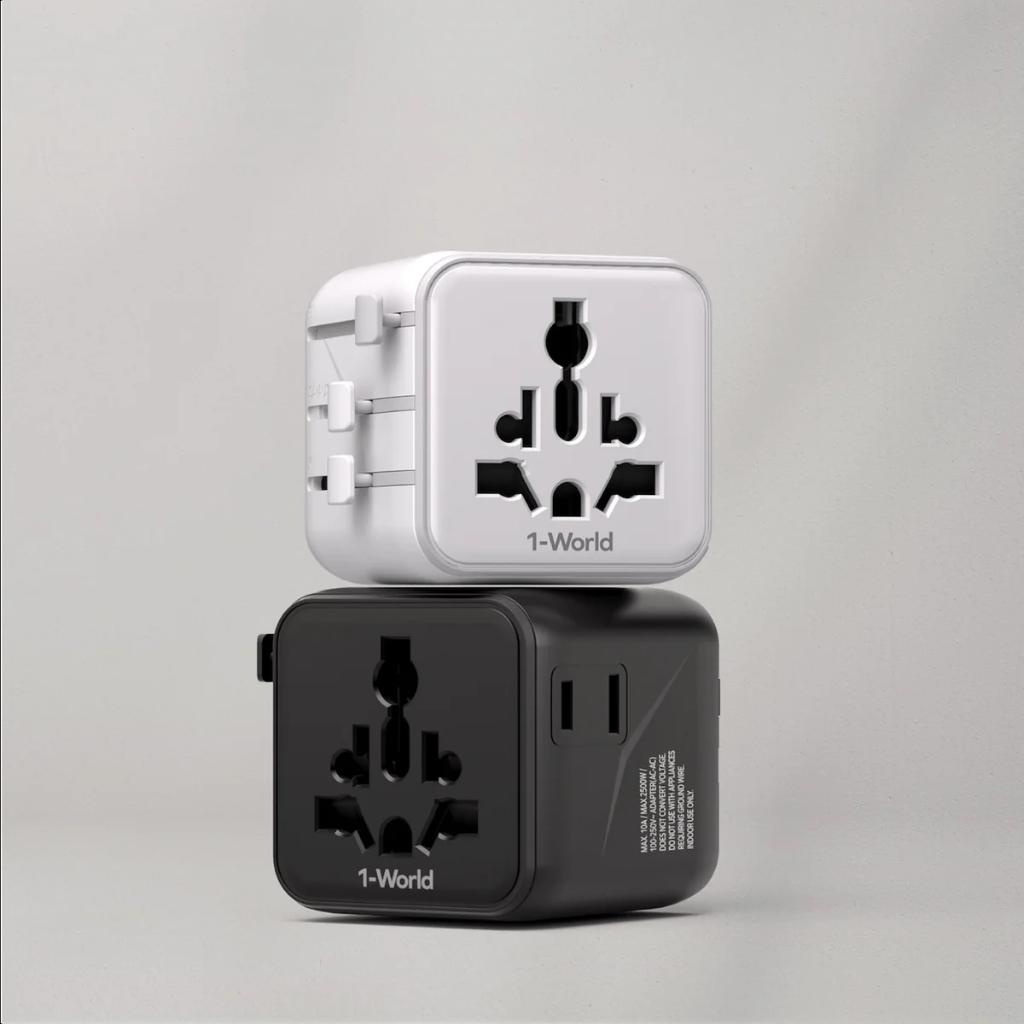 Momax 1-World Travel Adaptor (White)