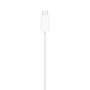 Apple Watch Magnetic Fast Charger WOVEN to USB-C Cable 1M (White)