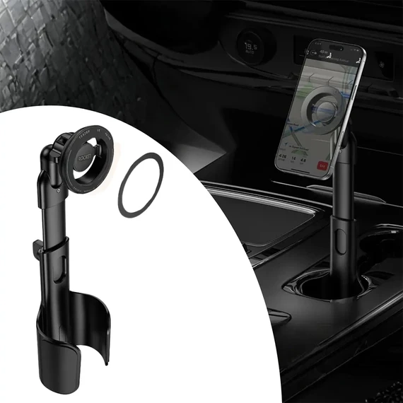 Rocket Magnetic Car Cup Holder (Black)